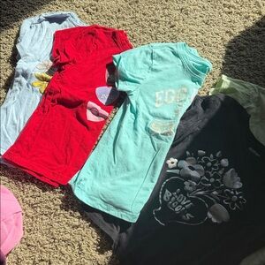 Old Navy Kids Short Sleeve Tees in Mint, Red, Black
